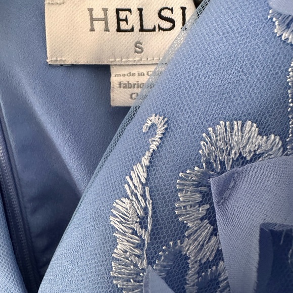 HELSI blue periwinkle  Floral Mini Dress - Picture 4 of 7